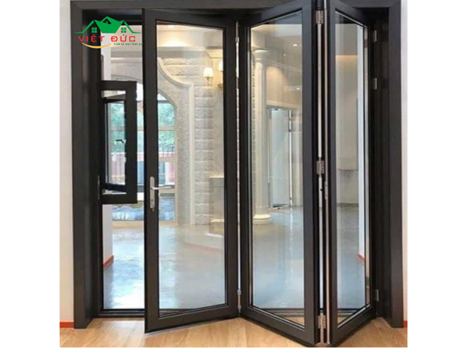 CỬA ĐI NHÔM XINGFA 4 CÁNH XẾP TRƯỢT